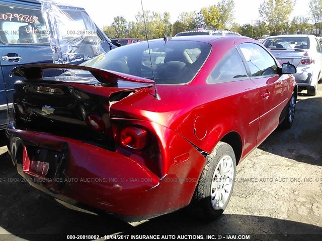 1G1AC1F54A7153549 - 2010 CHEVROLET COBALT 1LT RED photo 4