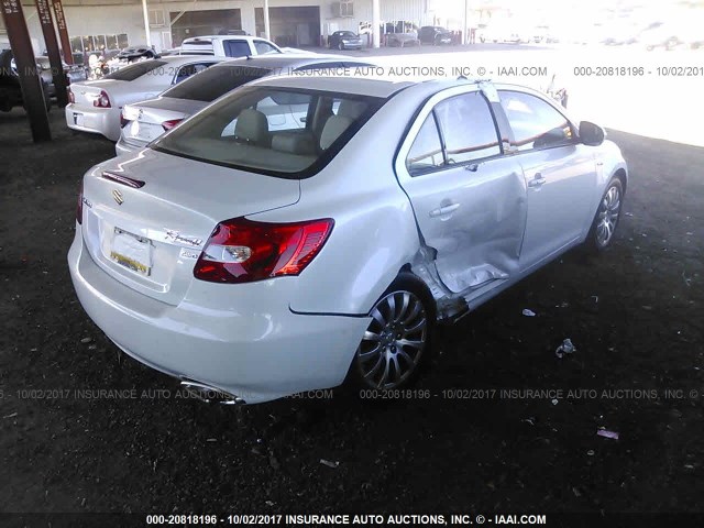 JS2RF9A34D6100212 - 2013 SUZUKI KIZASHI SE WHITE photo 4