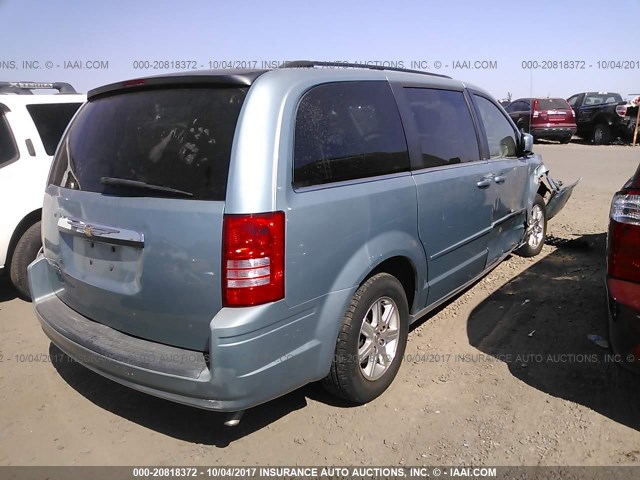 2A8HR54P58R678878 - 2008 CHRYSLER TOWN & COUNTRY TOURING BLUE photo 4