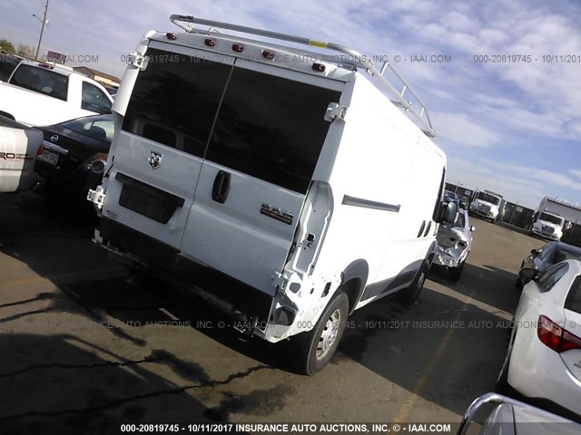 3C6TRVAG5GE105444 - 2016 RAM PROMASTER 1500 1500 STANDARD WHITE photo 4