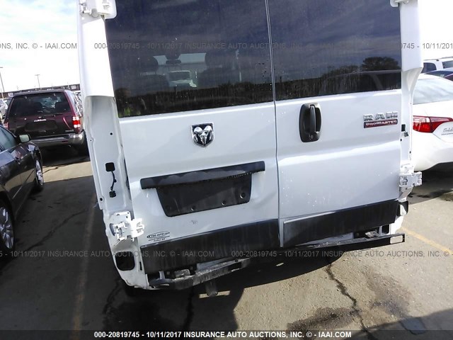 3C6TRVAG5GE105444 - 2016 RAM PROMASTER 1500 1500 STANDARD WHITE photo 6