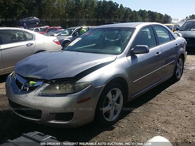 1YVHP80C685M26517 - 2008 MAZDA 6 I GRAY photo 2