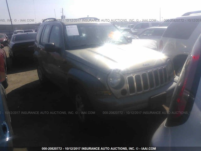 1J4GK48K55W515144 - 2005 JEEP LIBERTY SPORT 金色 照片 1
