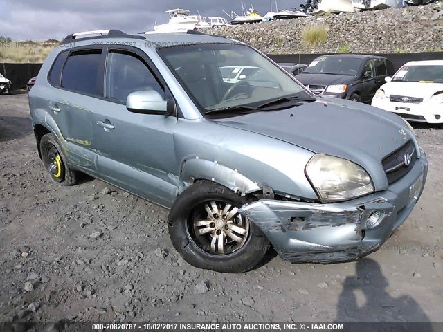 KM8JN12D96U429520 - 2006 HYUNDAI TUCSON GLS/LIMITED BLUE photo 1