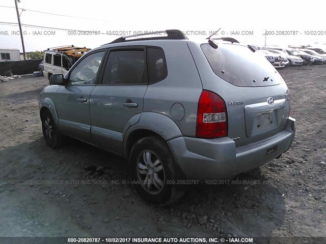 KM8JN12D96U429520 - 2006 HYUNDAI TUCSON GLS/LIMITED BLUE photo 3