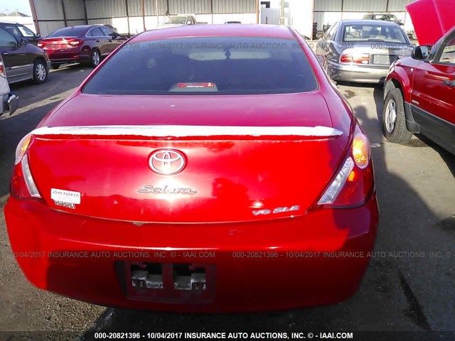 4T1CA38P24U022105 - 2004 TOYOTA CAMRY SOLARA SE/SLE Qırmızı foto 6