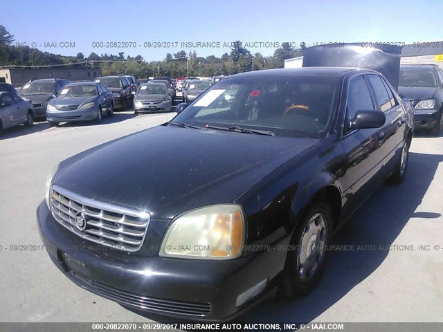 1G6KE54Y82U157555 - 2002 CADILLAC DEVILLE DHS BLACK photo 2