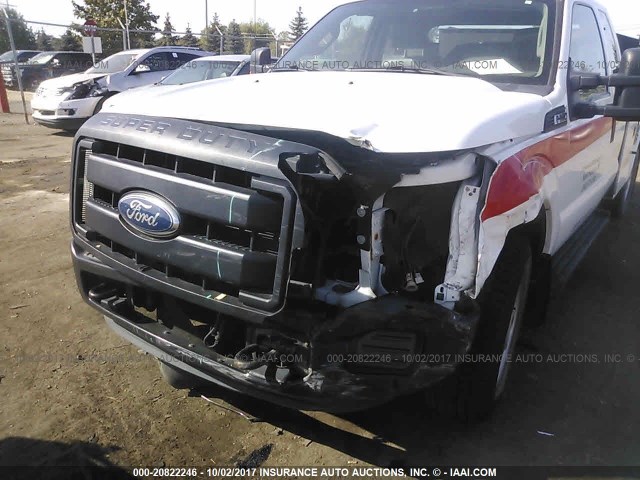 1FD8X3A60BEC94696 - 2011 FORD F350 SUPER DUTY WHITE photo 6