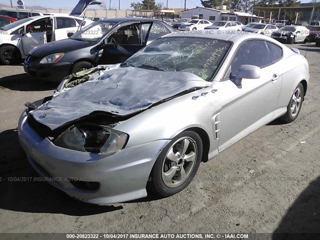 KMHHM65D66U225199 - 2006 HYUNDAI TIBURON GS SILVER photo 2