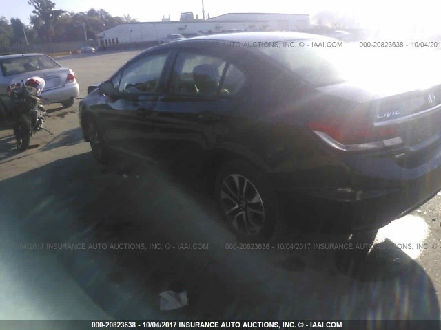 2HGFB2F96DH550778 - 2013 HONDA CIVIC EXL 黑色 照片 3