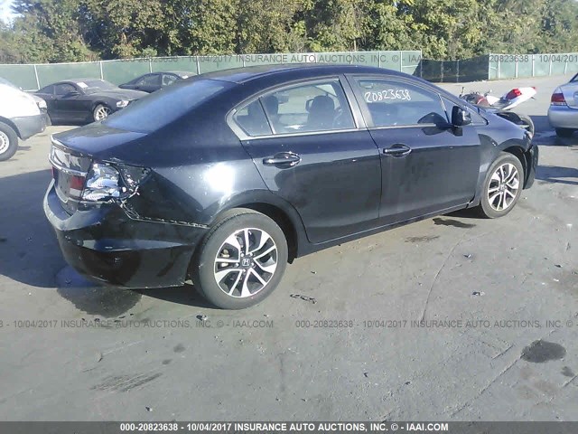 2HGFB2F96DH550778 - 2013 HONDA CIVIC EXL 黑色 照片 4