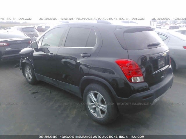 3GNCJLSB6FL254650 - 2015 CHEVROLET TRAX 1LT BLACK photo 3