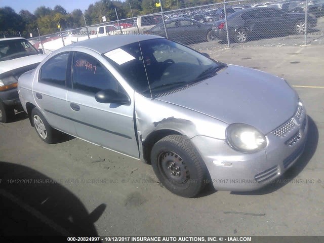 1B3ES26C33D126168 - 2003 DODGE NEON SE SILVER photo 1