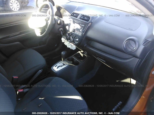 ML32A3HJ7HH007368 - 2017 MITSUBISHI MIRAGE ES ORANGE photo 5