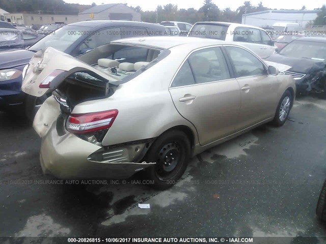 4T4BF3EK3AR017552 - 2010 TOYOTA CAMRY SE/LE/XLE GOLD photo 4