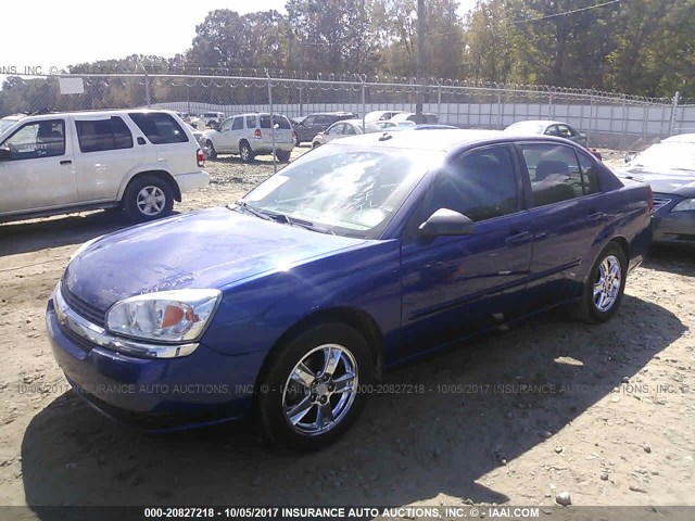 1G1ZT54845F261754 - 2005 CHEVROLET MALIBU LS 蓝色 照片 2