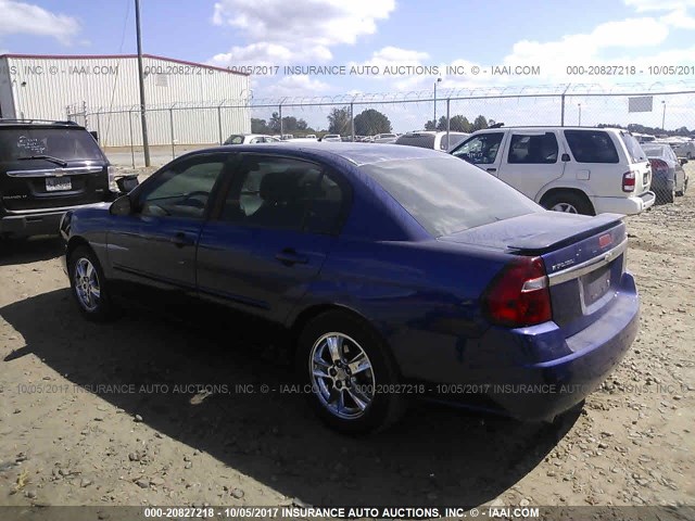 1G1ZT54845F261754 - 2005 CHEVROLET MALIBU LS 蓝色 照片 3