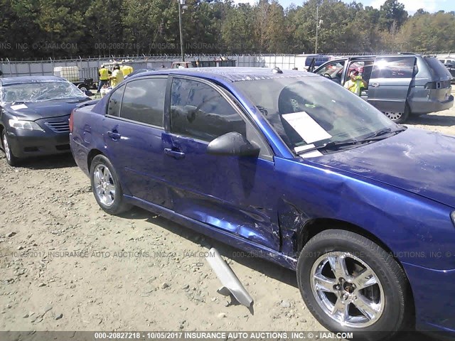 1G1ZT54845F261754 - 2005 CHEVROLET MALIBU LS 蓝色 照片 6