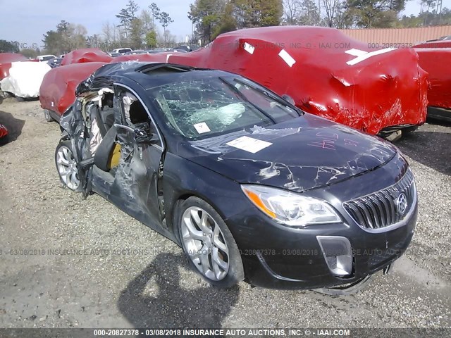 2G4GU5GX3G9186423 - 2016 BUICK REGAL GS GRAY photo 1