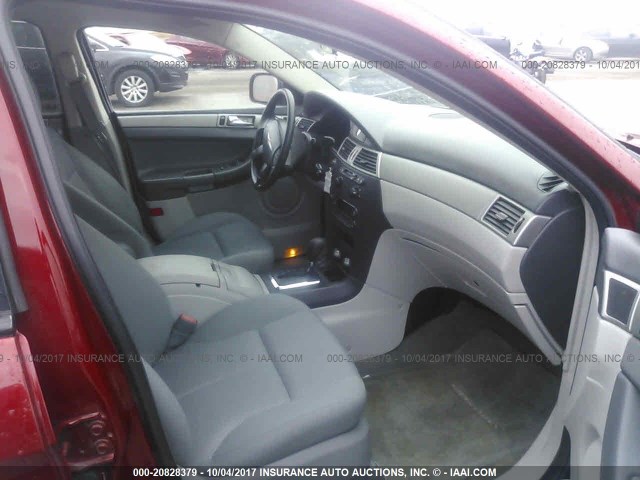 2A8GF48X47R366221 - 2007 CHRYSLER PACIFICA RED photo 5