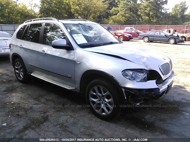 5UXZW0C52CL672074 - 2012 BMW X5 XDRIVE35D SILVER photo 1