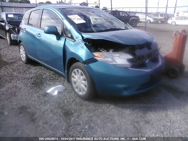 3N1CE2CP3EL423008 - 2014 NISSAN VERSA NOTE S/S PLUS/SV/SL BLUE photo 1