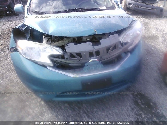 3N1CE2CP3EL423008 - 2014 NISSAN VERSA NOTE S/S PLUS/SV/SL BLUE photo 6