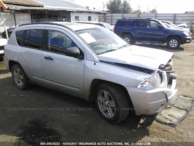 1J8FF47W98D736751 - 2008 JEEP COMPASS SPORT SILVER photo 1