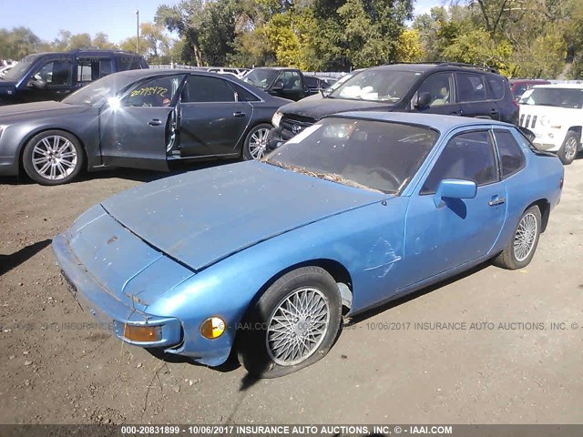 WP0AA0921BN451899 - 1981 PORSCHE 924 BLUE photo 2