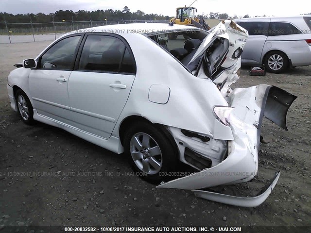 2T1BR32E87C802546 - 2007 TOYOTA COROLLA CE/LE/S WHITE photo 3