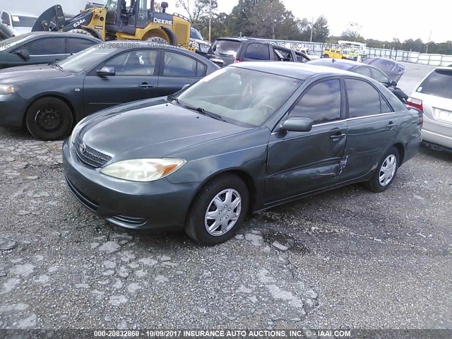 4T1BE32KX3U654751 - 2003 TOYOTA CAMRY LE/XLE/SE მწვანე ფოტო 2