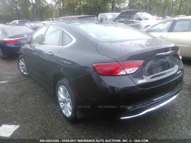 1C3CCCCB8GN147526 - 2016 CHRYSLER 200 C BLACK photo 3