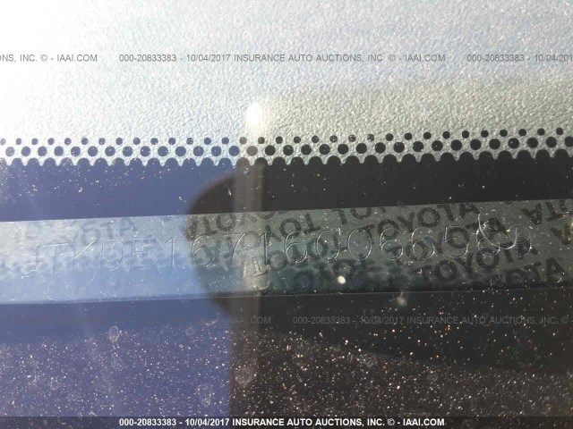 JTKDE167160066569 - 2006 TOYOTA SCION TC 蓝色 照片 9