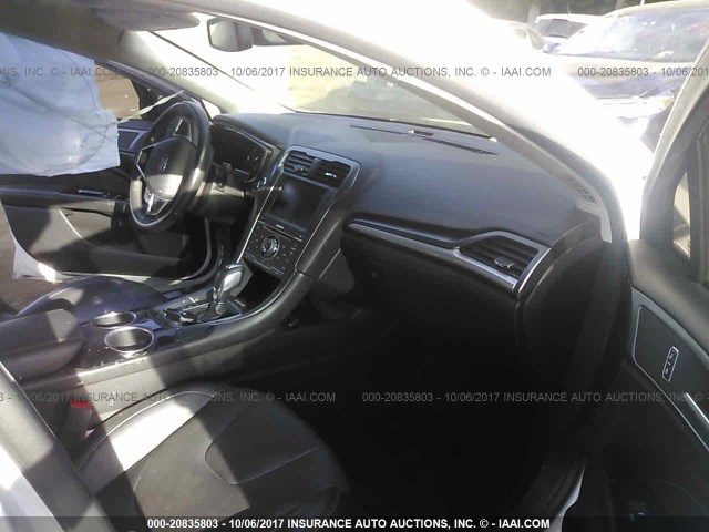 3FA6P0D98DR258728 - 2013 FORD FUSION TITANIUM WHITE photo 5