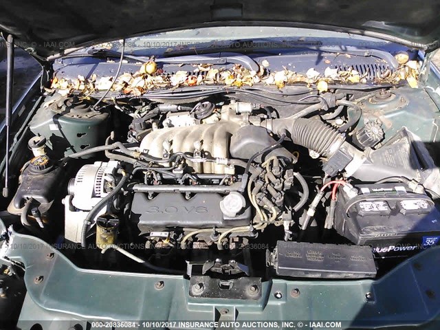 1FAFP52U8XA331440 - 1999 FORD TAURUS LX GREEN photo 10