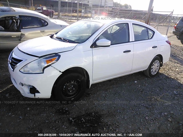 3N1CN7AP7HL870493 - 2017 NISSAN VERSA S/S PLUS/SV/SL WHITE photo 2