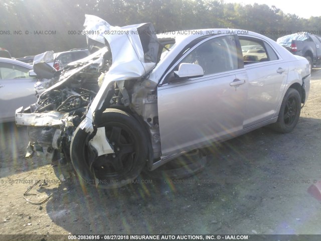 1G1ZH57BX94233516 - 2009 CHEVROLET MALIBU 1LT SILVER photo 2