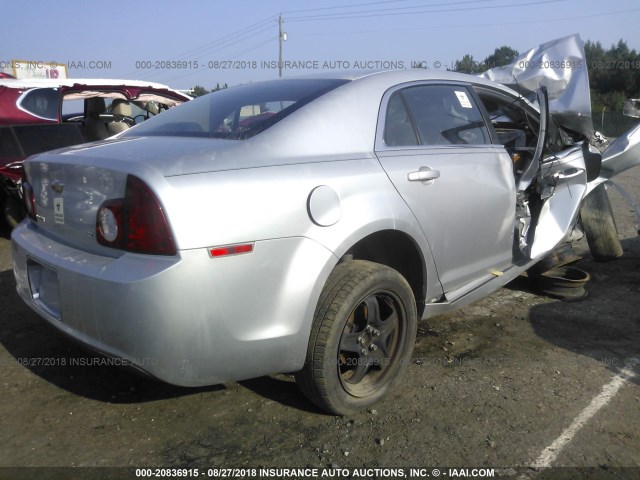 1G1ZH57BX94233516 - 2009 CHEVROLET MALIBU 1LT SILVER photo 4