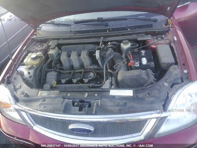 1FAHP27137G133206 - 2007 FORD FIVE HUNDRED SEL Unknown photo 10