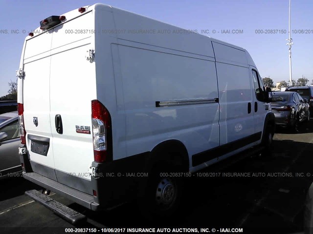 3C6TRVDG4GE112168 - 2016 RAM PROMASTER 2500 2500 HIGH WHITE photo 4