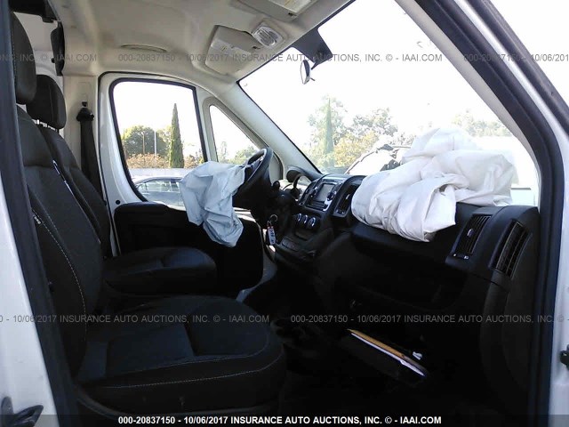 3C6TRVDG4GE112168 - 2016 RAM PROMASTER 2500 2500 HIGH WHITE photo 5