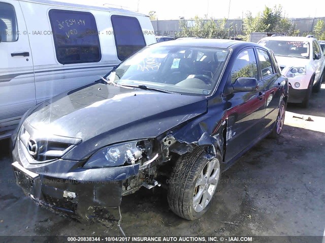 JM1BK343671635382 - 2007 MAZDA 3 HATCHBACK BLACK photo 2