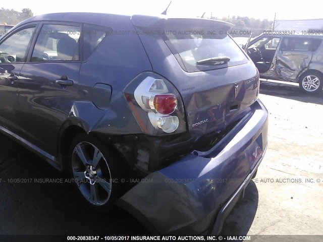 5Y2SR67069Z472848 - 2009 PONTIAC VIBE GT BLUE photo 6