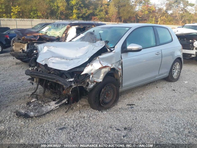 WVWBB7AJ3AW151724 - 2010 VOLKSWAGEN GOLF 银色 照片 2