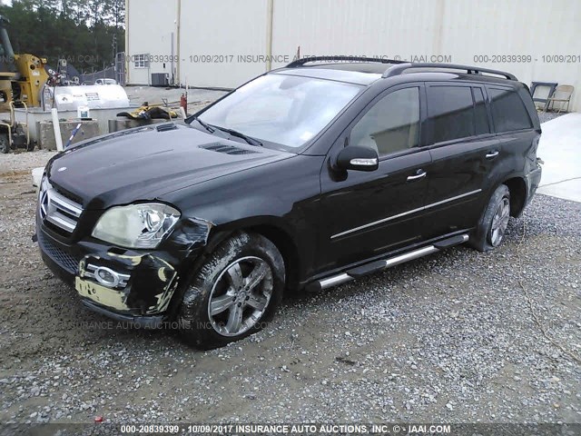 4JGBF71E68A320399 - 2008 MERCEDES-BENZ GL 450 4MATIC BLACK photo 2