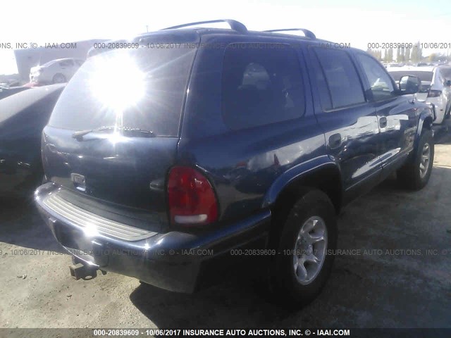 1B4HS28Z7XF642456 - 1999 DODGE DURANGO BLUE photo 4