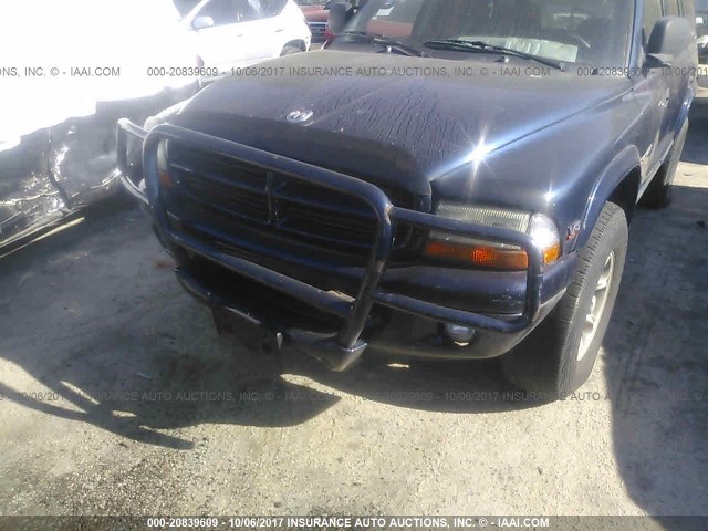 1B4HS28Z7XF642456 - 1999 DODGE DURANGO BLUE photo 6