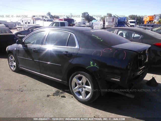 1G1ZH57B38F296086 - 2008 CHEVROLET MALIBU 1LT 黑色 照片 3