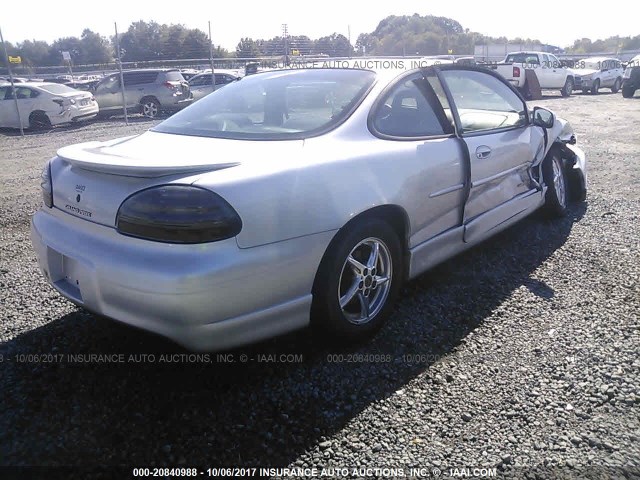 1G2WP12K92F135640 - 2002 PONTIAC GRAND PRIX GT SILVER photo 4