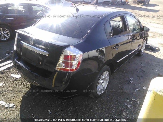 3N1AB6AP7BL674880 - 2011 NISSAN SENTRA 2.0/2.0S/SR/2.0SL BLACK photo 4